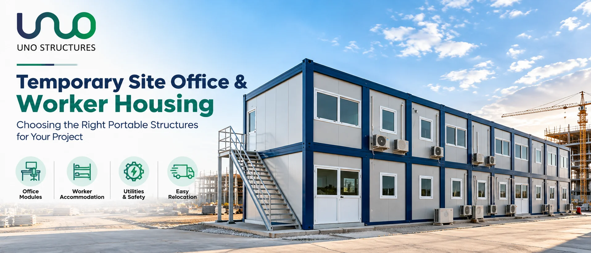 Temporary Site Office and Worker Housing